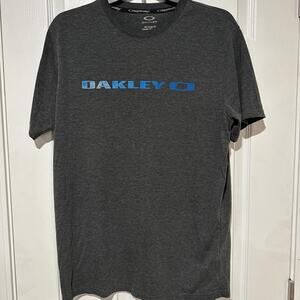 Oakley black and blue t shirt